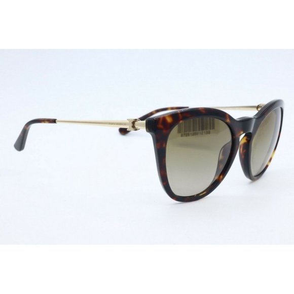 New Tory Burch TY 7137 1728/13 Tortoise Cat Eye Sunglasses Gray Lenses 54mm - Picture 4 of 7